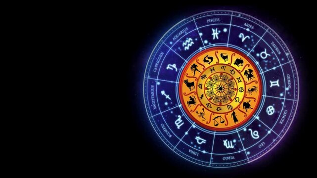 Rashi Fall Rolling Background Video Zodiac Signs Animation in 4K
