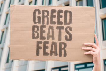 "Greed Beats Fear" The fear and greed index shifts, signaling market optimism. SENTIMENT. GREED. FEAR. INDEX.