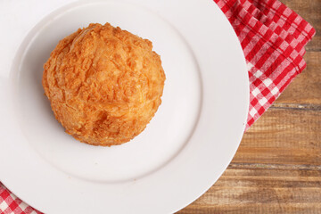 French choux pastry top view
