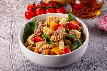 Italian pasta salad with tuna