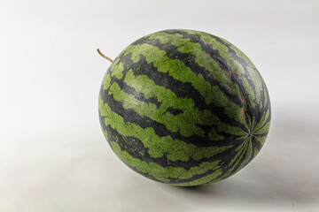 Ripe sweet juicy green watermelon