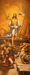 CAVA DE TIRRENI, ITALY - OCTOBER 7, 2025: The paintin of Resurrection in the church Chiesa di San...