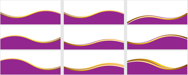 set Modern abstract background, Polygon elegant purple background vector for presentation business banner or web background EPS 10