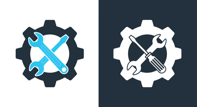 Business communication icon set - Vector icon symbol for website - Icon vector - Blue icon vector - Line and glyph solid icon and logo template