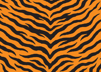 Tiger skin background pattern design. Animal print vector illustration background. Wildlife fur skin design illustration for web, home decor, fashion, surface, graphic design