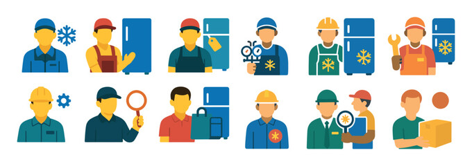 Refrigeration Roles Icons