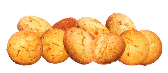 a collection of golden brown cookies, each a testament to simple pleasures, evokes a sense of warmth, comfort, and homemade goodness against black backdrop