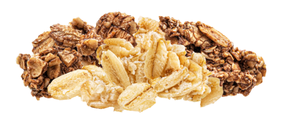 irresistible blend of granola and crunchy oats creating a delicious symphony of textures, offering a wholesome, energizing start to any morning routine