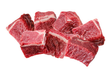 fresh beef cubes in a pile, ready for hearty stews, grilling, and gourmet cooking, delivering essential protein and rich flavors in delicious meals