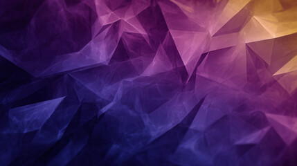 Obraz premium Abstract geometric background creating polygons with purple and yellow gradient
