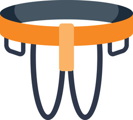 This climbing harness is a safety device used by climbers to prevent dangerous falls