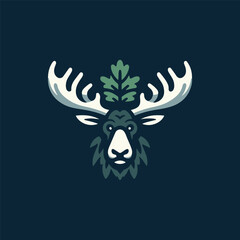Fototapeta premium Oak Moose Logo