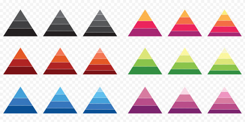 Pyramid icon vector. Simple finance pyramid symbol. Trendy flat ui sign design. Thin linear graphic pictogram for web site, mobile application. Logo illustration. Vector illustration, EPS 10.