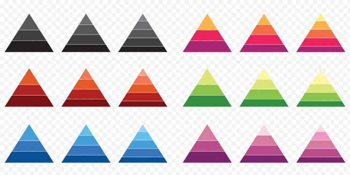 Pyramid icon vector. Simple finance pyramid symbol. Trendy flat ui sign design. Thin linear graphic pictogram for web site, mobile application. Logo illustration. Vector illustration, EPS 10.