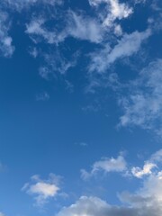 blue sky with clouds