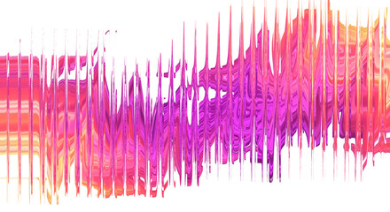 Abstract colorful wavy lines with pink and orange hues