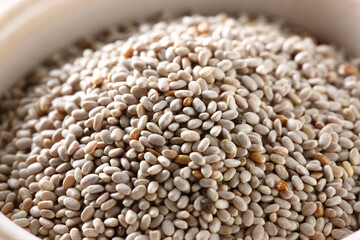 チアシードのアップ