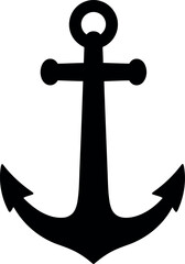 Nautical anchor icon nautical maritime sea symbol clean vector vector