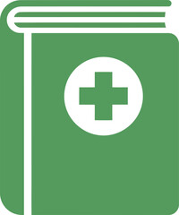 Obraz premium Medical book healthcare first aid guide information resource education vector