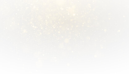 Png magic glitter sparkle texture with golden shimmer dust particles, festive stardust light and glow background, isolated abstract illustration for christmas celebration card design.
