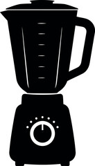 Modern blender icon minimalist kitchen appliance silhouette vector vector