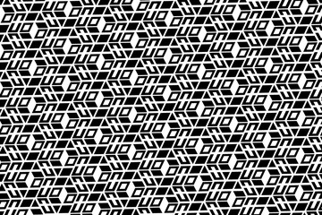 Abstract decorative monochrome geometric background
