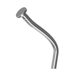 3d Render of Bent Metal Nail