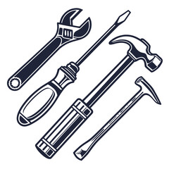 Hand tools set for repair work