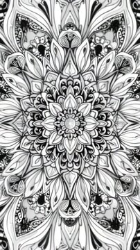 A simple yet elegant  of a flower in monochrome tones