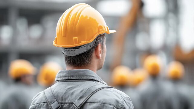 Close-up of Construction Workers Showcasing Teamwork