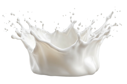Dairy liquid crown splash frozen in motion