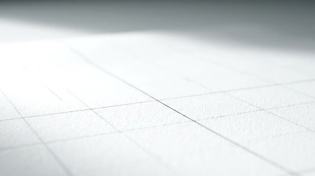 Close-up of a textured white surface with faint grid lines and diffused lighting