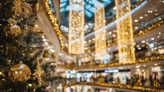 christmas tree inside shopping mall