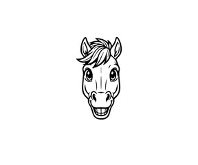 Head Mascot Logo Illustration