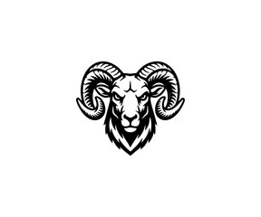 Head Mascot Logo Illustration