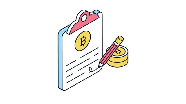 Bitcoin Contract Animated Mp4 File