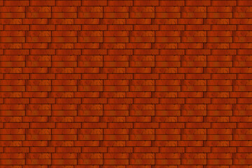 Illustration of red brick wall texture.