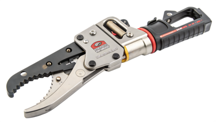 A realistic image showcase of jaws of life cut out on PNG isolated on white background. AI GENERATED.
