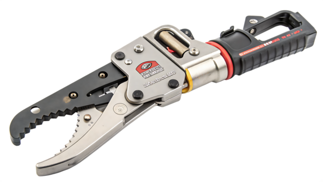 A realistic image showcase of jaws of life cut out on PNG isolated on white background. AI GENERATED.
