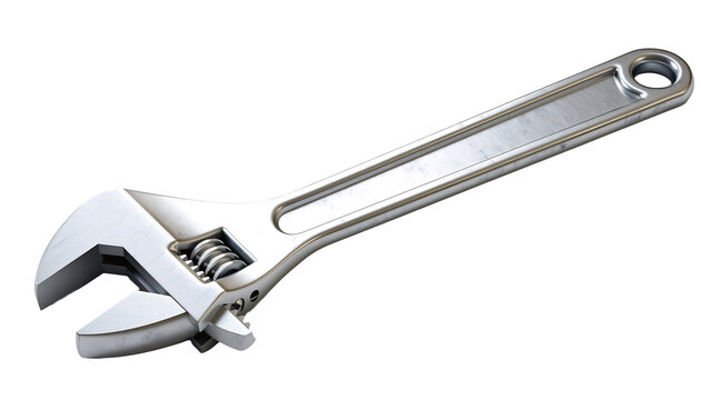 An adjustable wrench also known as a monkey wrench is a common metal tool with a movable jaw used for tightening or loosening nuts and bolts in various repair and construction projects