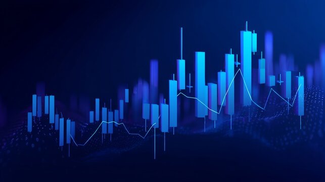 Abstract Stock Market Graph Chart for Business and Investment Analysis