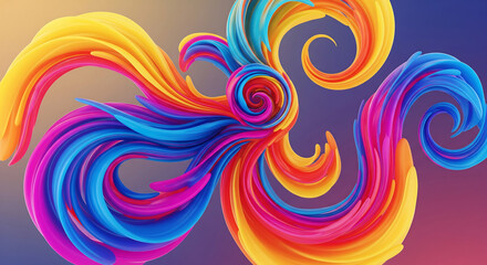 abstract colorful background with swirls