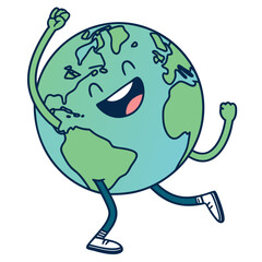 Joyful Planet Earth Character