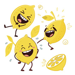 Cheerful Lemon Characters 1