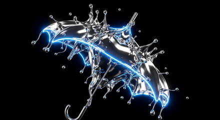 abstract background with snowflakes