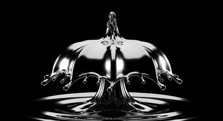 water drops on black background