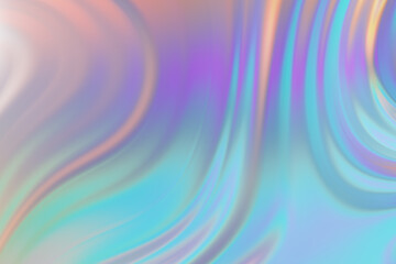 3d Chrome holographic fluid abstract background, futuristic modern banner design, liquid iridescent stylized backdrop illustration