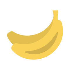 These line icons feature a pair of bananas highlighted in a bright yellow hue, emphasizing their wholesome nature and appealing shape. Perfect for fruit-themed projects or designs.