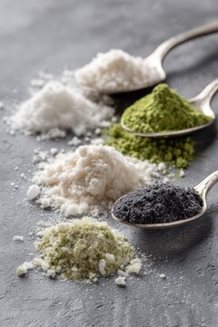 CBD Powder Spoons: Pure Crystal Isolate Extraction from Cannabis Plant