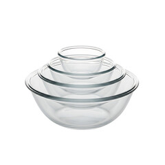 Stacked Glass Mixing Bowls kitchen cooking